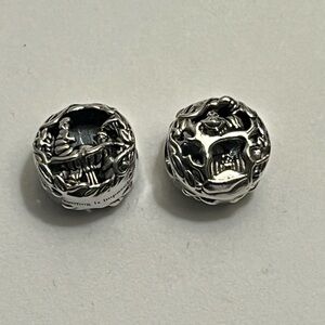 Pandora Alice In Wonderland openwork absolem/cheshire cat charm 100% AUTHENTIC